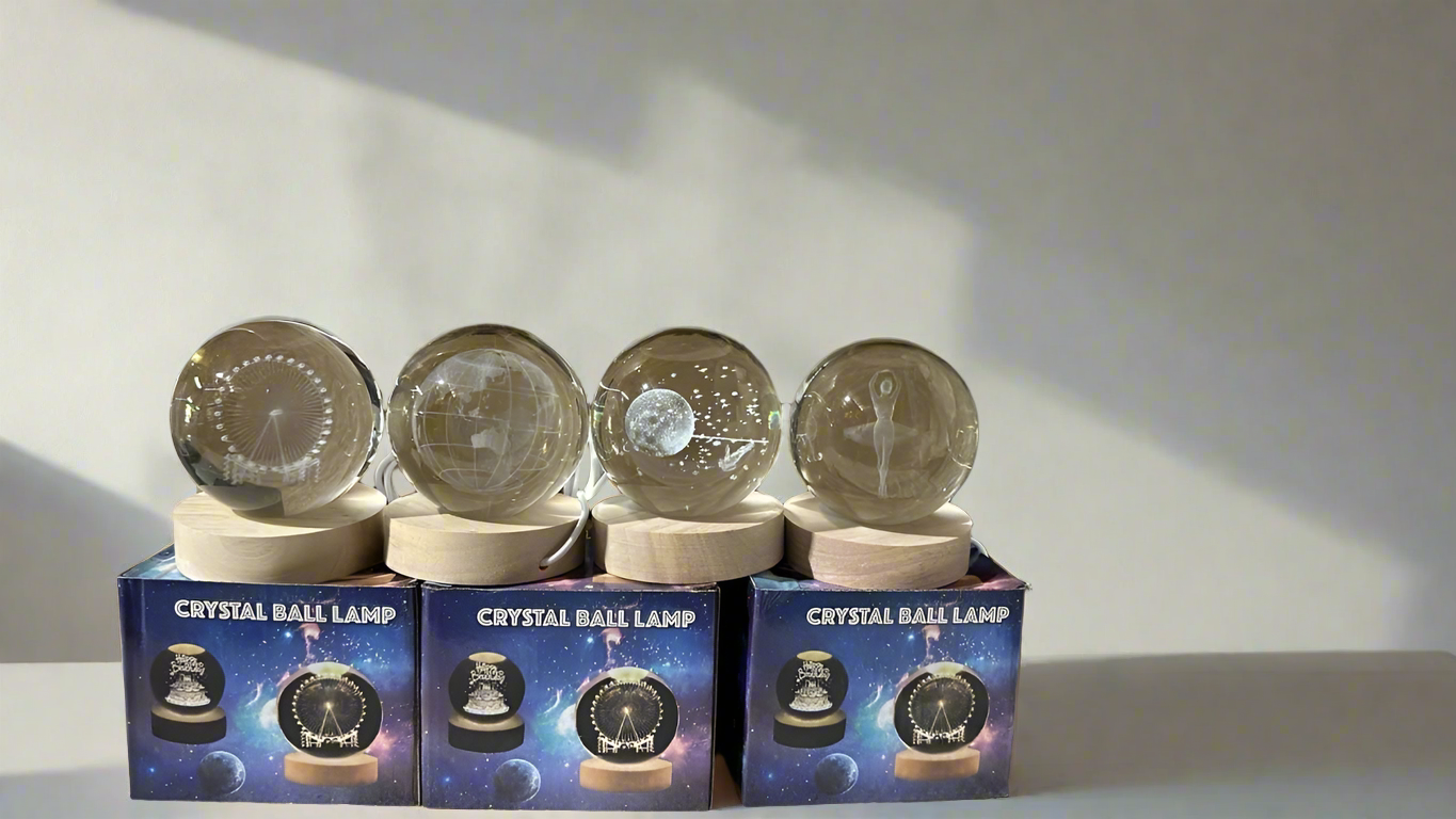 3D Crystal Lamp Ball(Assorted Design)