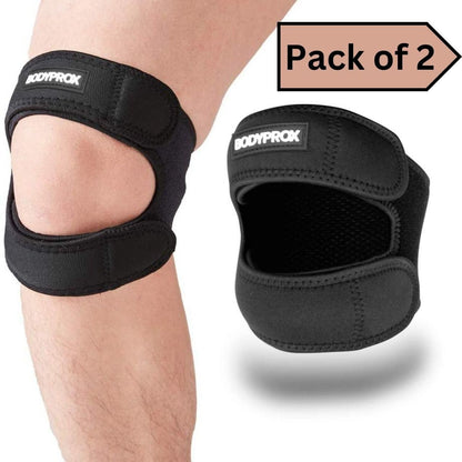 Knee Pain Relief Adjustable Neoprene Knee Strap (Pack of 2)