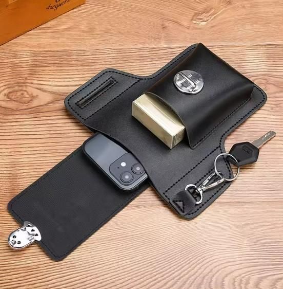 MAGMA Men's PU Leather Phone Case with Belt Loop